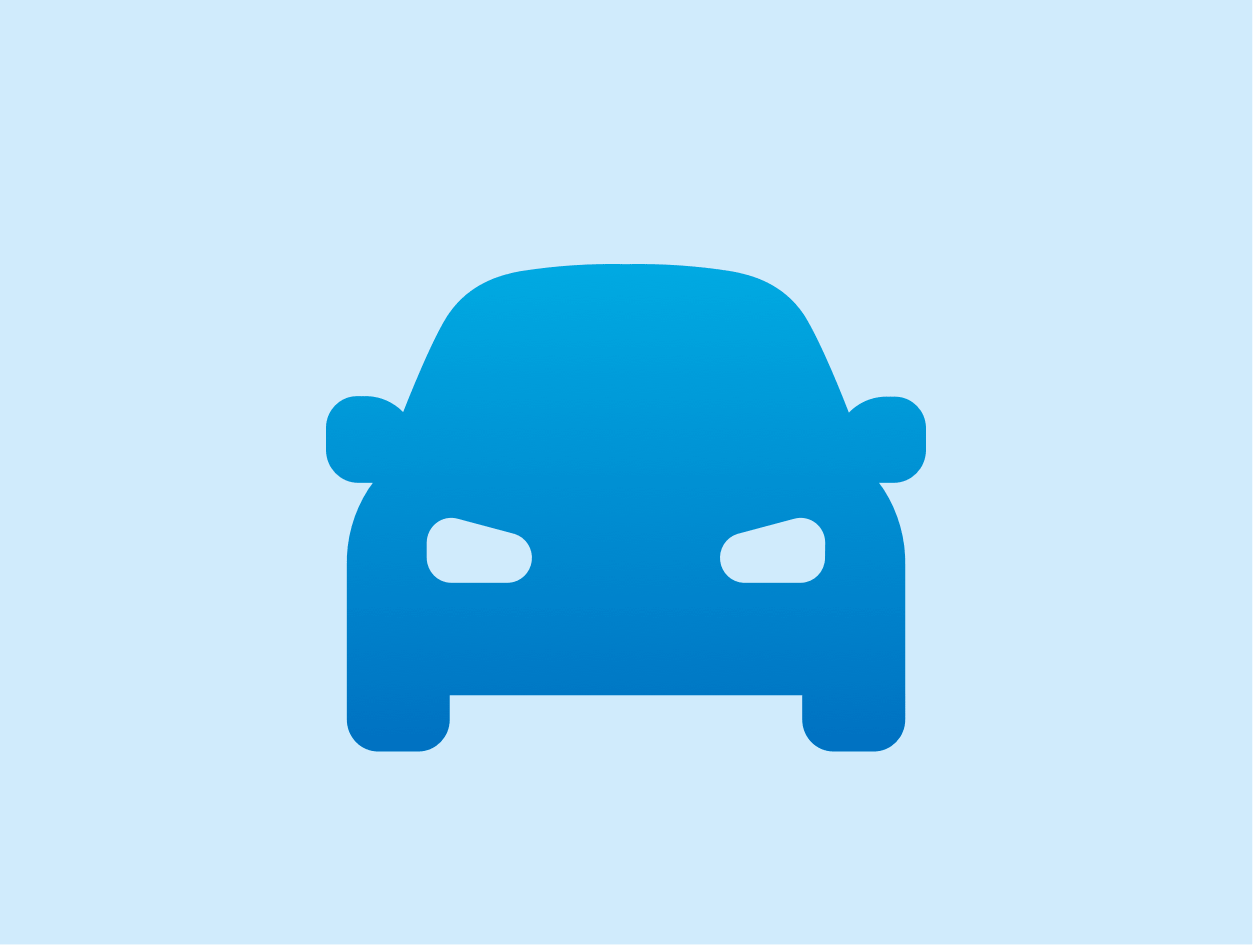 Illustration of a blue vehicle